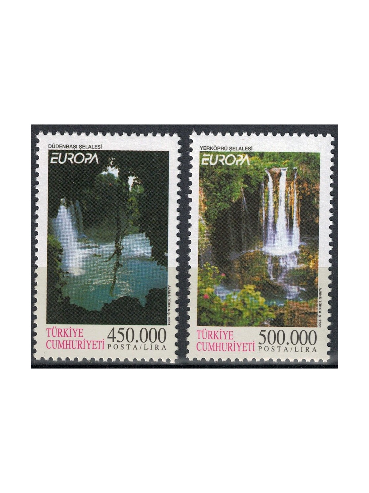 TURKEY 2001 Europe 2v MNH**