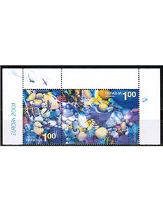 UCRAINA 2001 Europa 2v MNH**