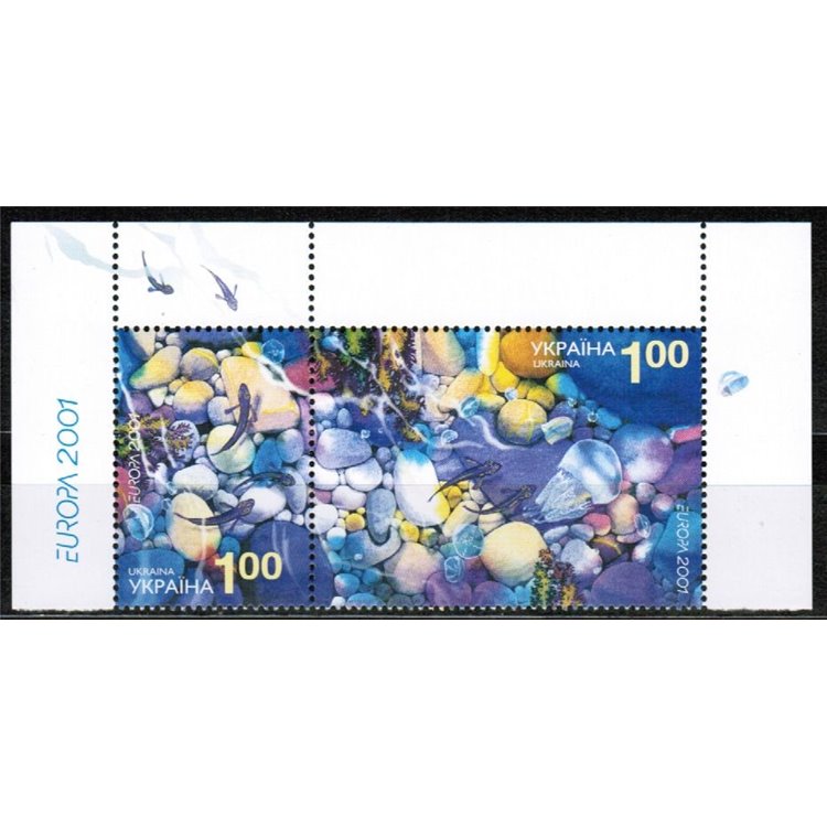 UCRAINA 2001 Europa 2v MNH**