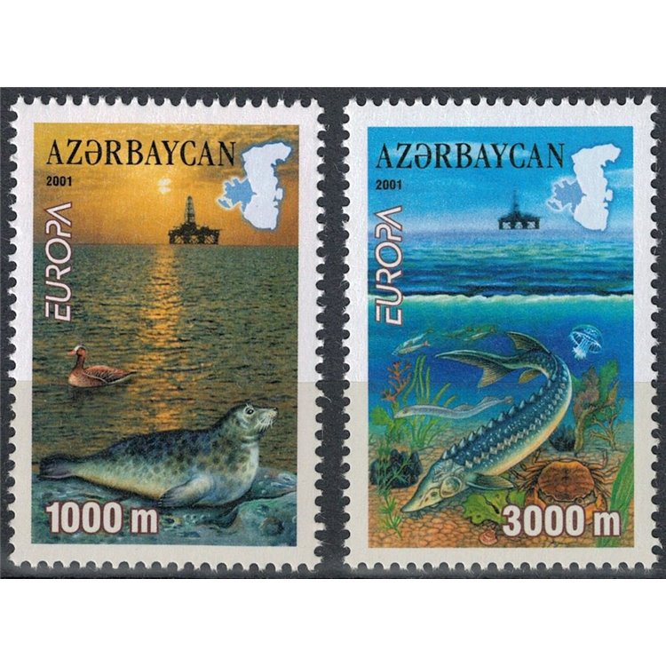 AZERBAIJAN 2001 Europa 2v MNH**