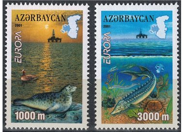 AZERBAIJAN 2001 Europa 2v MNH**