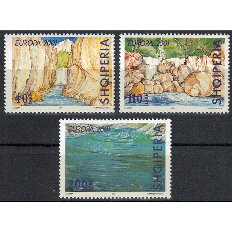 ALBANIA 2001 Europa 3v MNH**