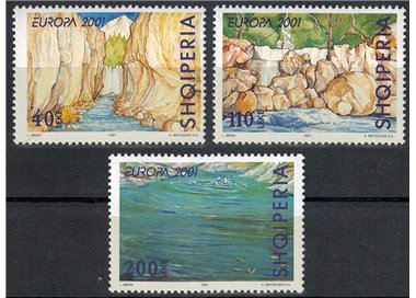 ALBANIA 2001 Europa 3v MNH**