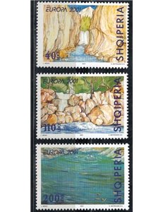 ALBANIA 2001 Europa 3v MNH**