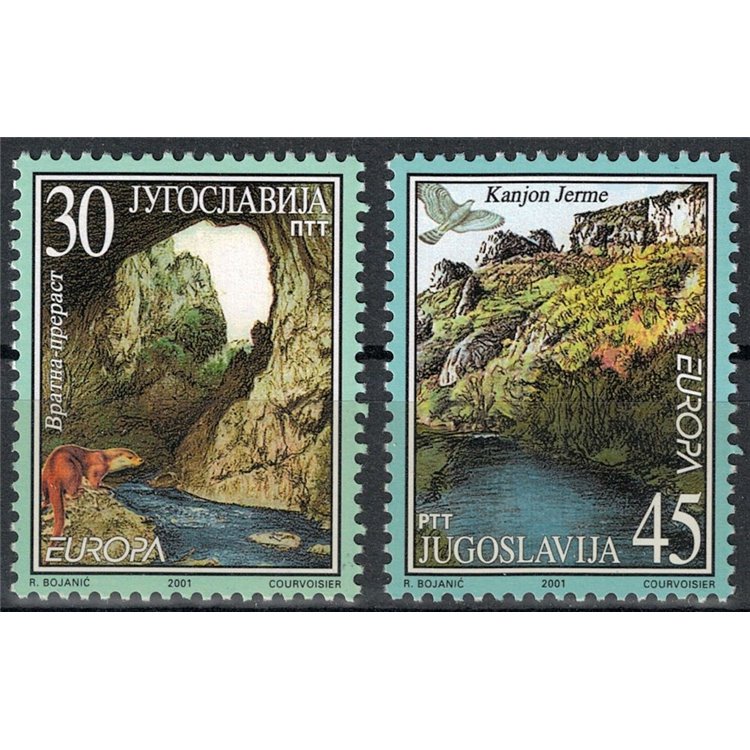 JUGOSLAVIA 2001 Europa 2v MNH**