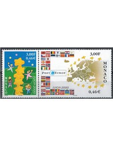 MONACO 2000 Europa 2v MNH**