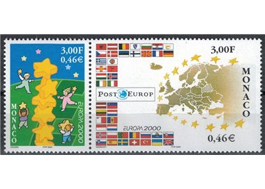 MONACO 2000 Europe 2v MNH**