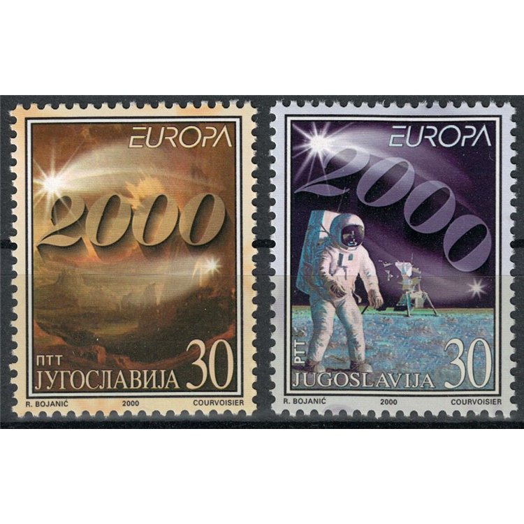 YUGOSLAVIA 2000 Europe 2v MNH**