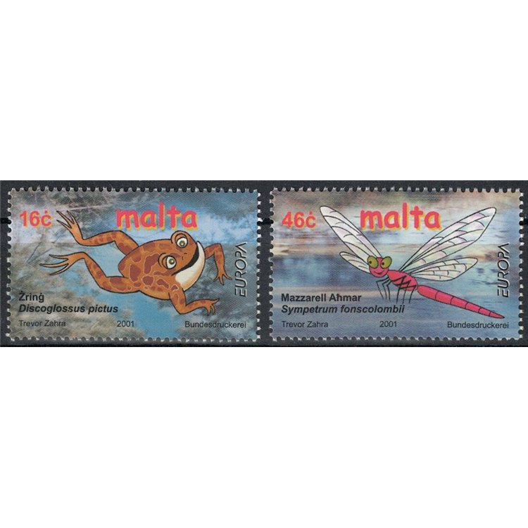 MALTA 2001 Europe 2v MNH**