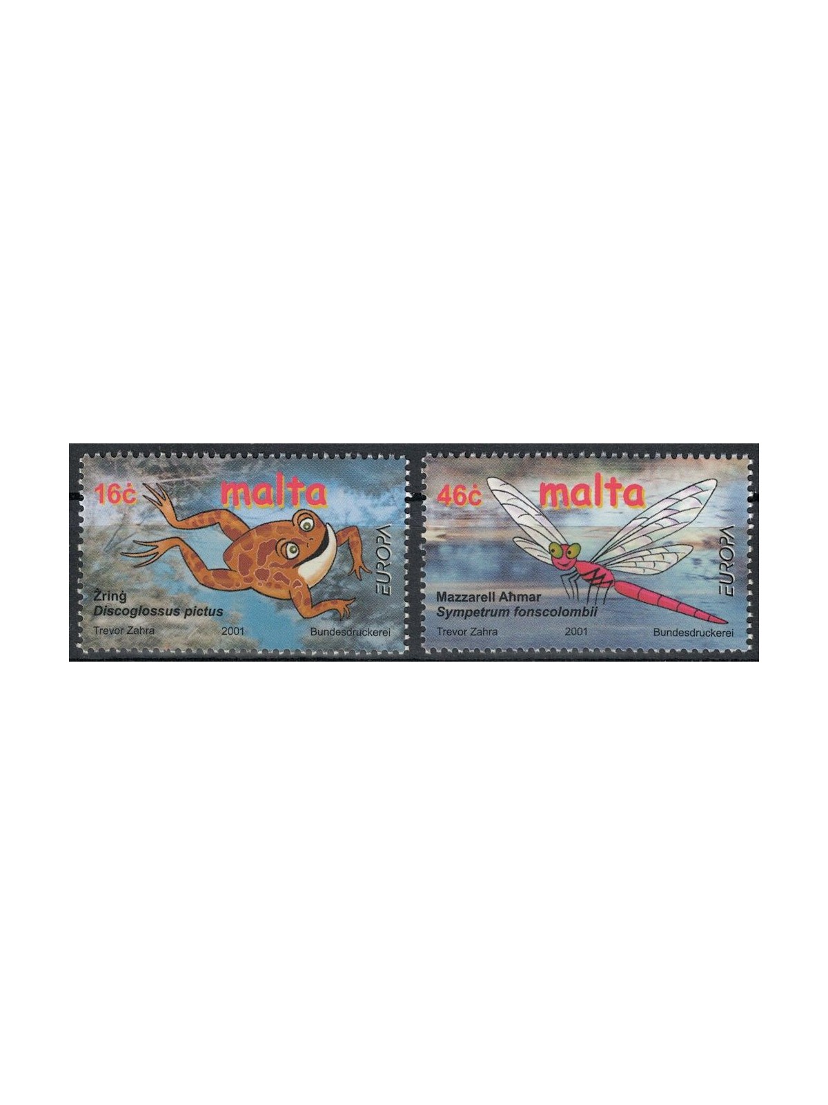 MALTA 2001 Europa 2v MNH**