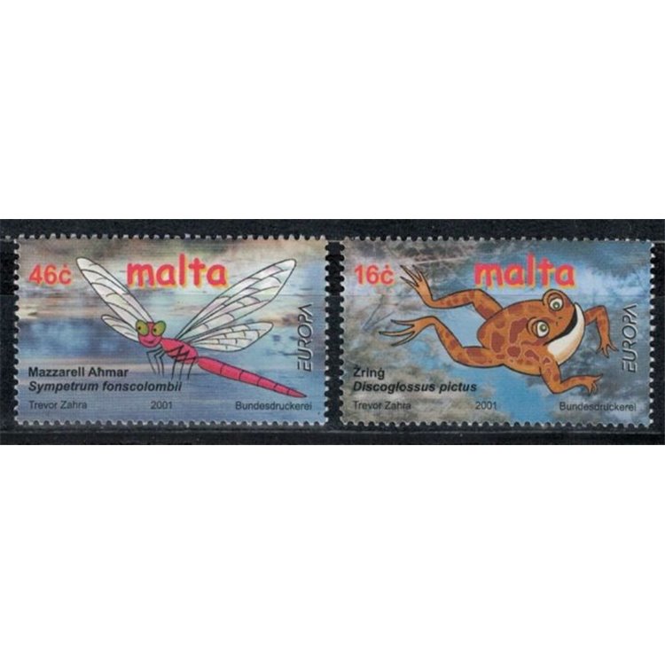 MALTA 2001 Europa 2v MNH**
