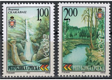 BOSNIA SERBA 2001 Europe 2v MNH**