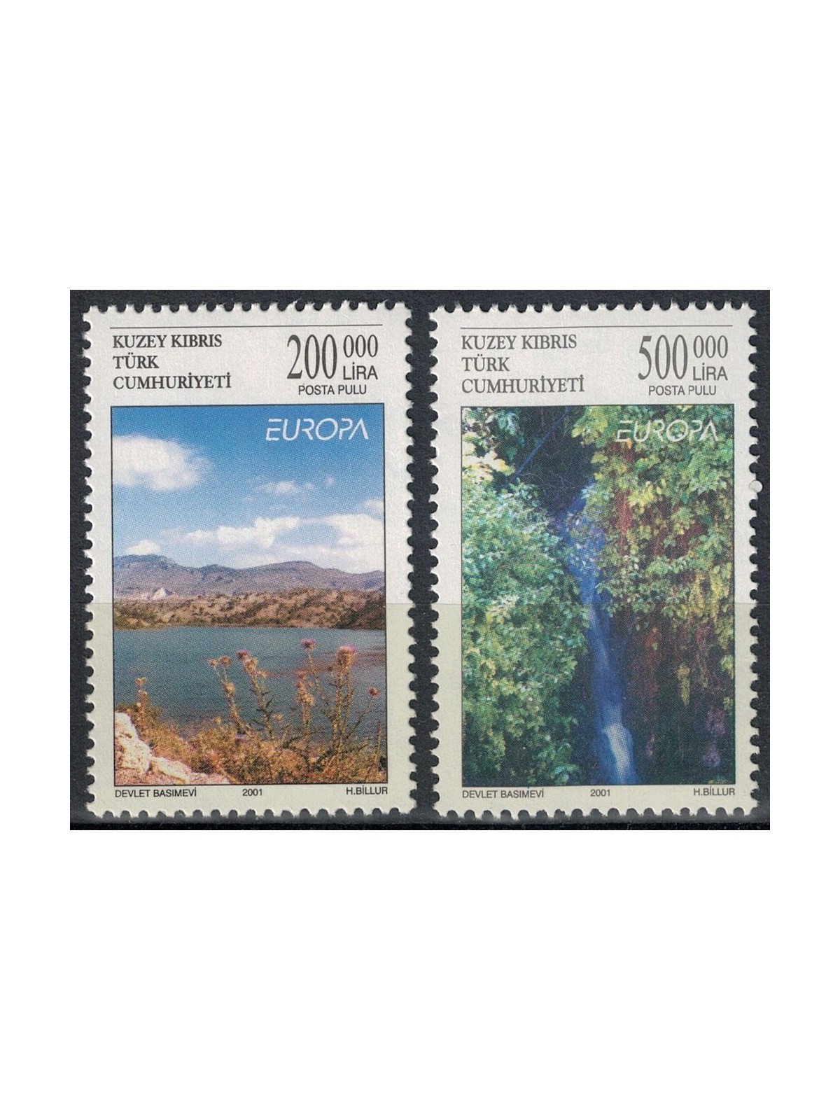 NORTHERN CYPRUS 2001 Europe 2v MNH**