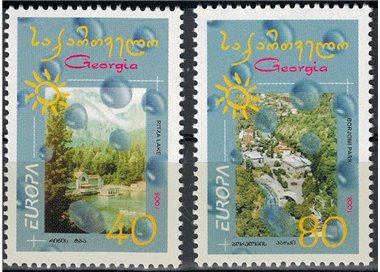 GEORGIA 2001 Europe 2v MNH**