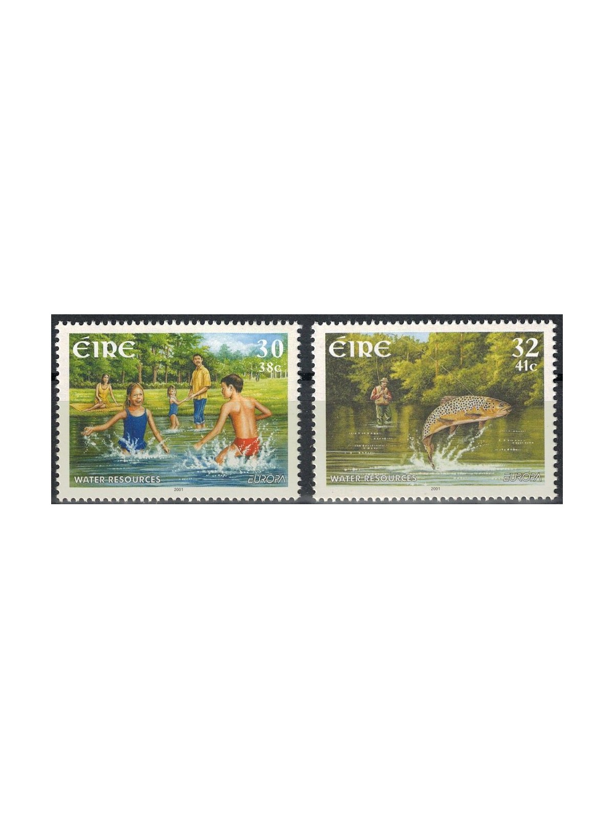 IRELAND 2001 Europe 2v MNH**