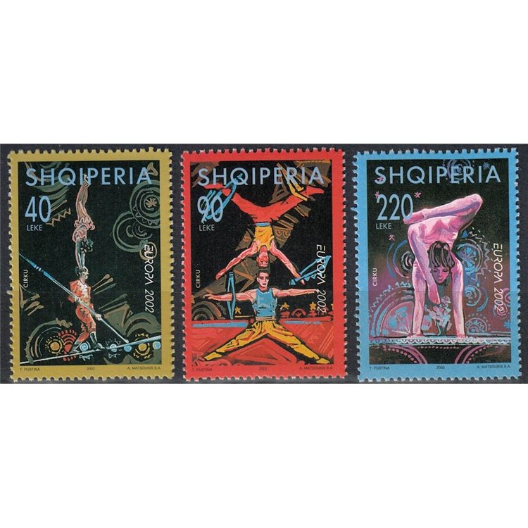 ALBANIA 2002 Europe 3v MNH**
