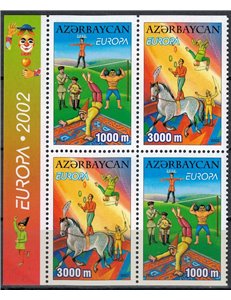 AZERBAIJAN 2002 Europa (da LB) 4v MNH**