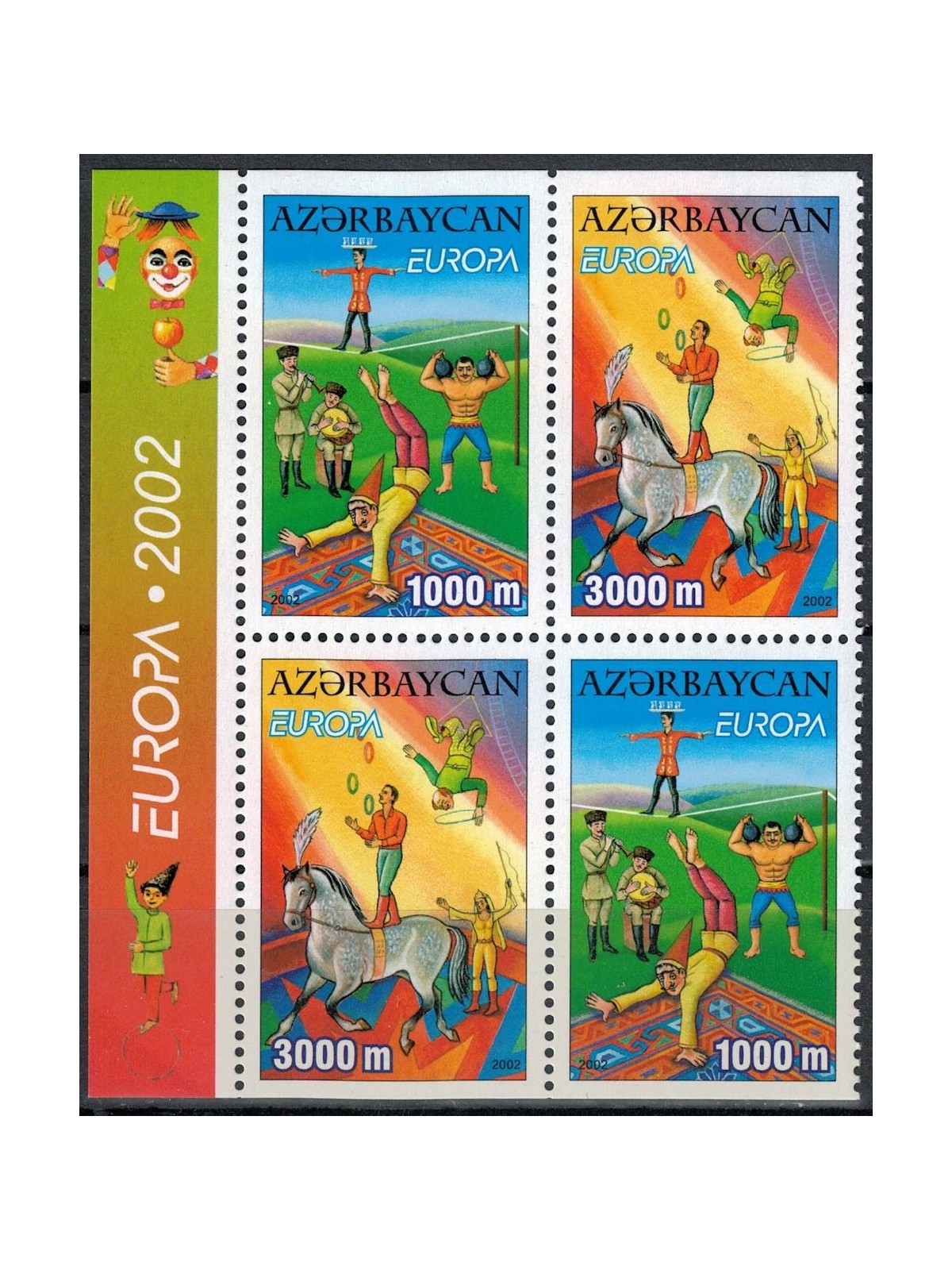 AZERBAIJAN 2002 Europa (da LB) 4v MNH**