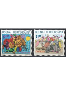 CROATIAN BOSNIA 2002 Europe 2v MNH**