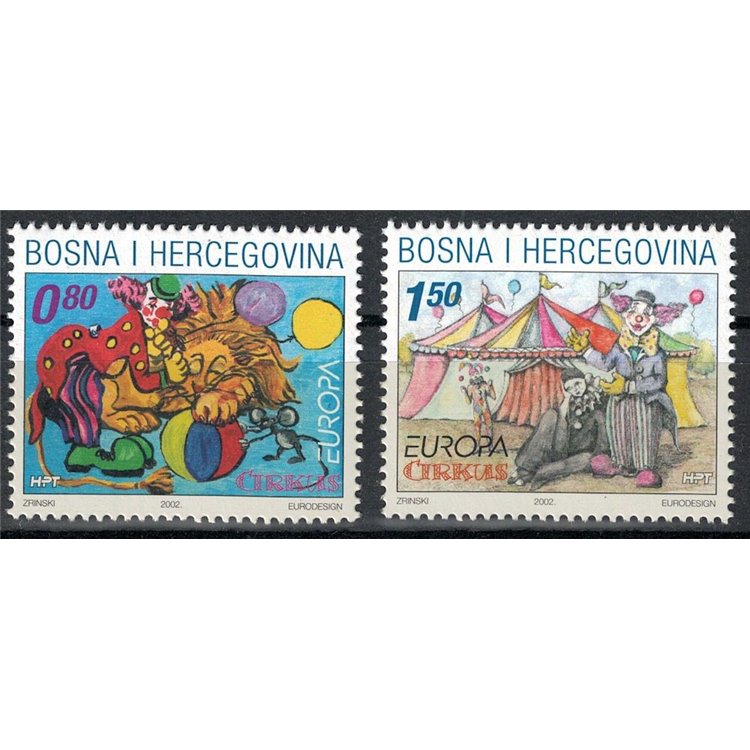 CROATIAN BOSNIA 2002 Europe 2v MNH**