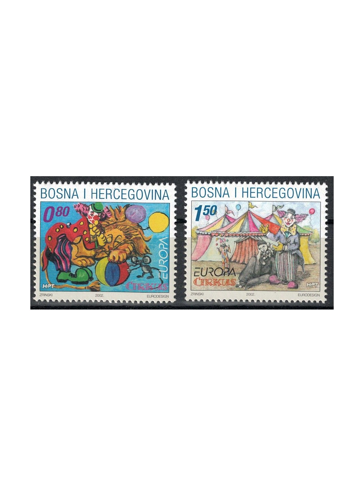 BOSNIA CROATA 2002 Europa 2v MNH**