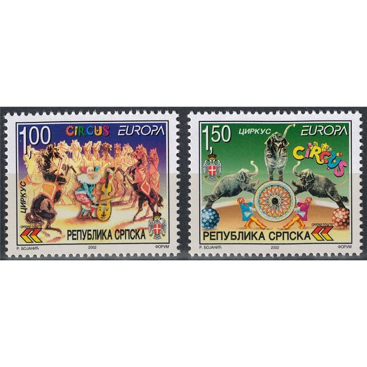 BOSNIA SERBA 2002 Europa 2v MNH**