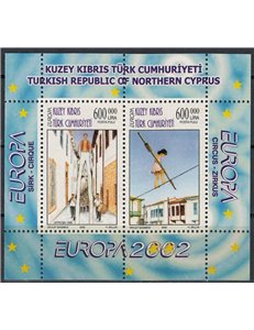 NORTHERN CYPRUS 2002 Europe s/s MNH**