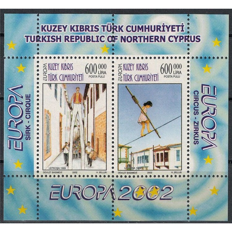 NORTHERN CYPRUS 2002 Europe s/s MNH**
