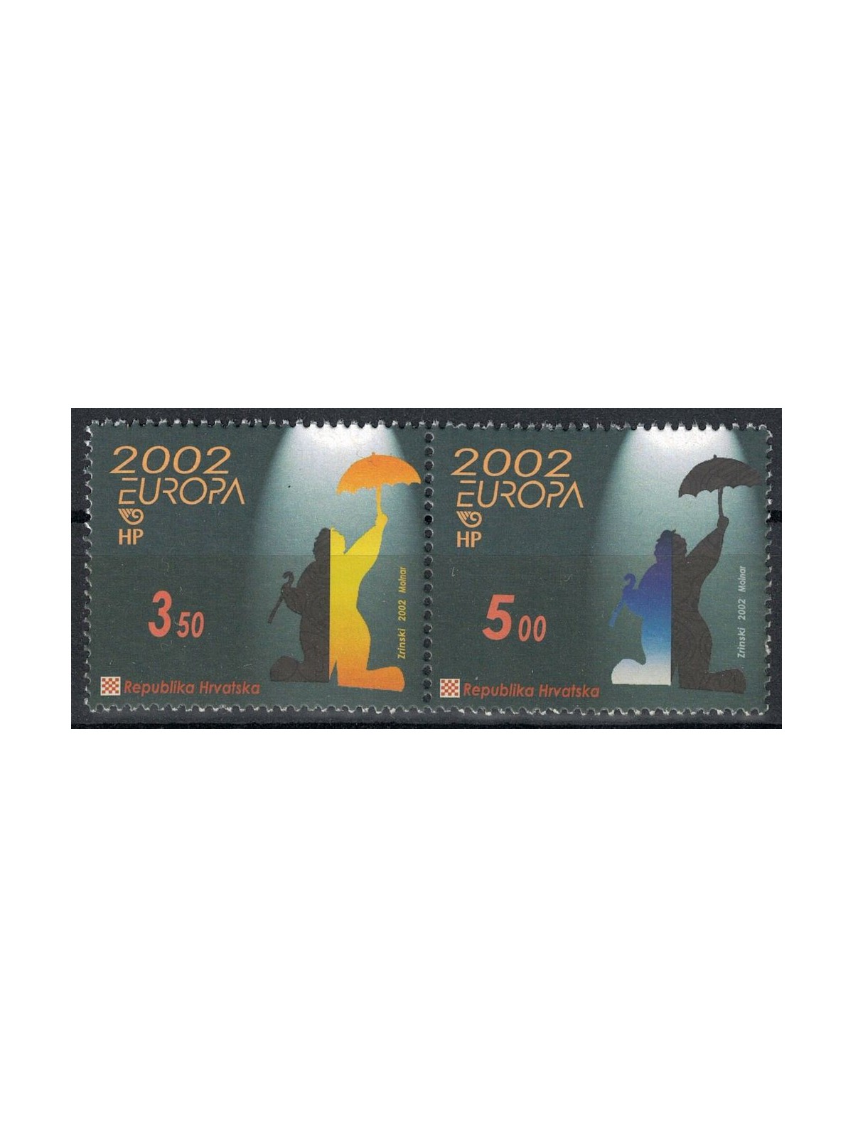 CROATIA 2002 Europe 2v MNH**