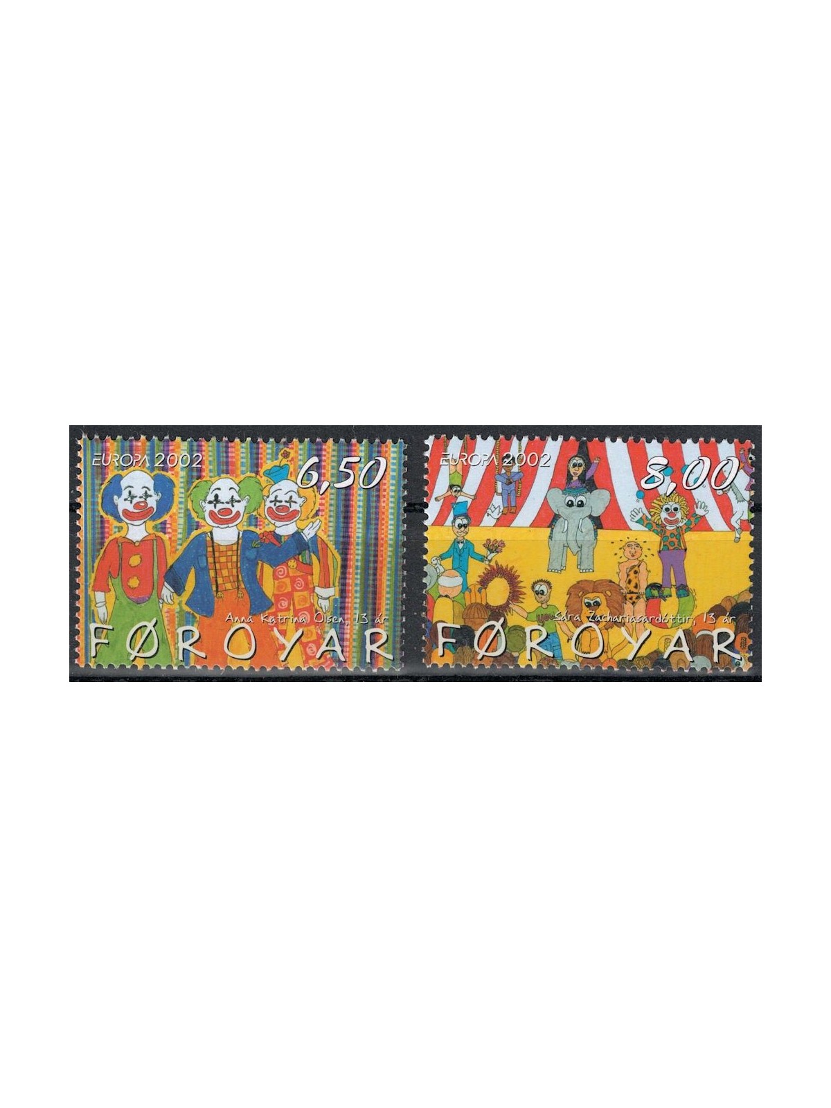 FAEROER 2002 Europa 2v MNH**