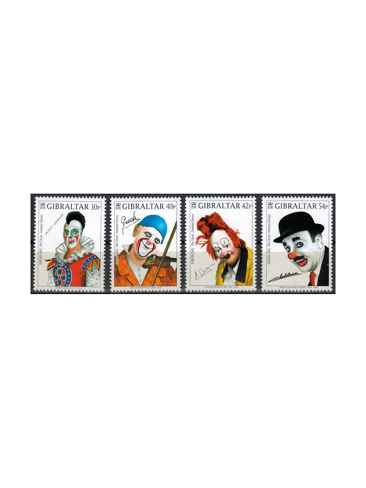 GIBILTERRA 2002 Europa 4v MNH**