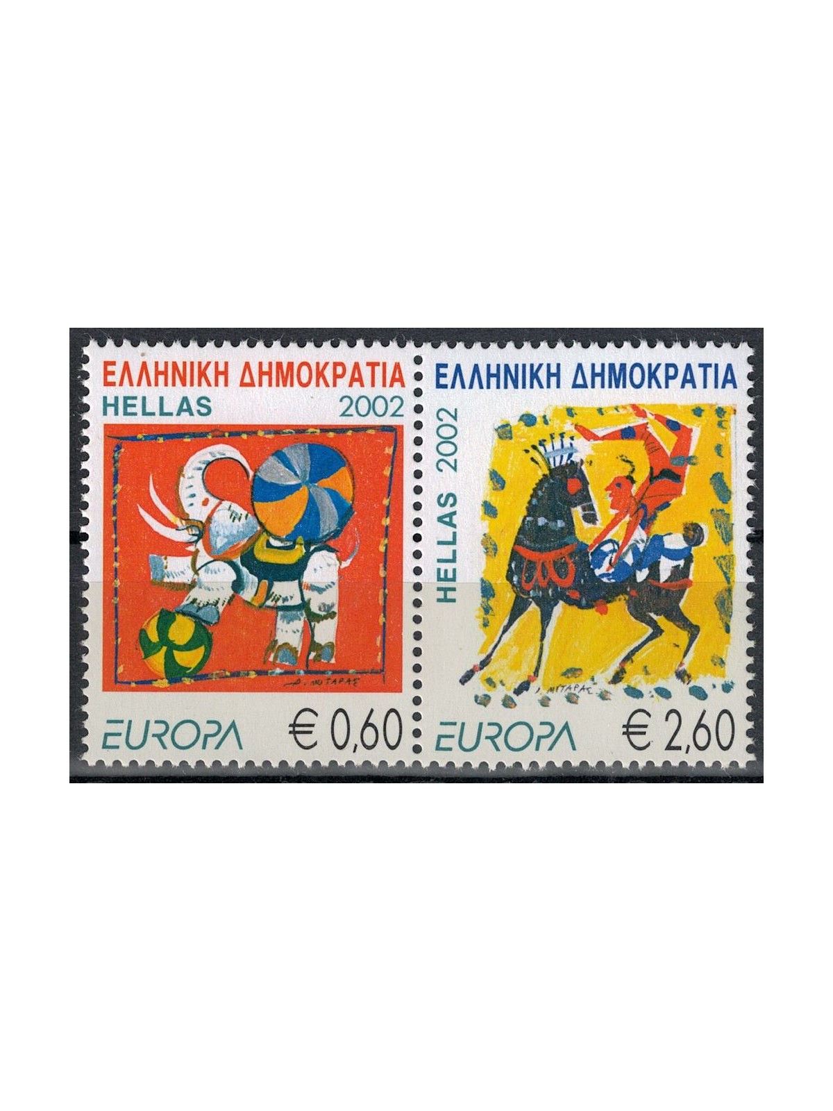 GRECIA 2002 Europa 2v MNH**