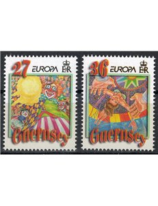 GUERNSEY 2002 Europe 2v MNH**