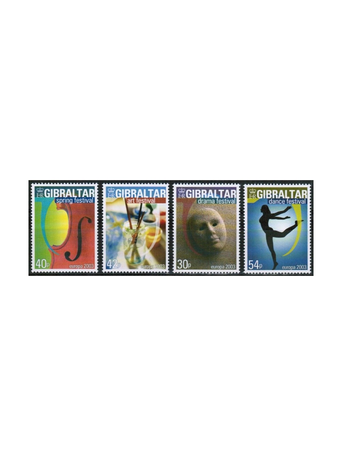 GIBRALTAR 2003 Europe 4v MNH**
