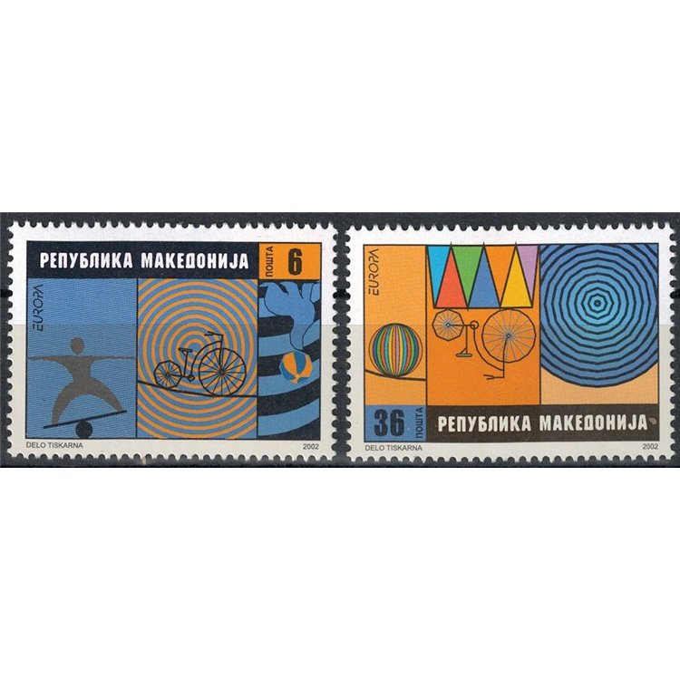 MACEDONIA 2002 Europa 2v MNH**