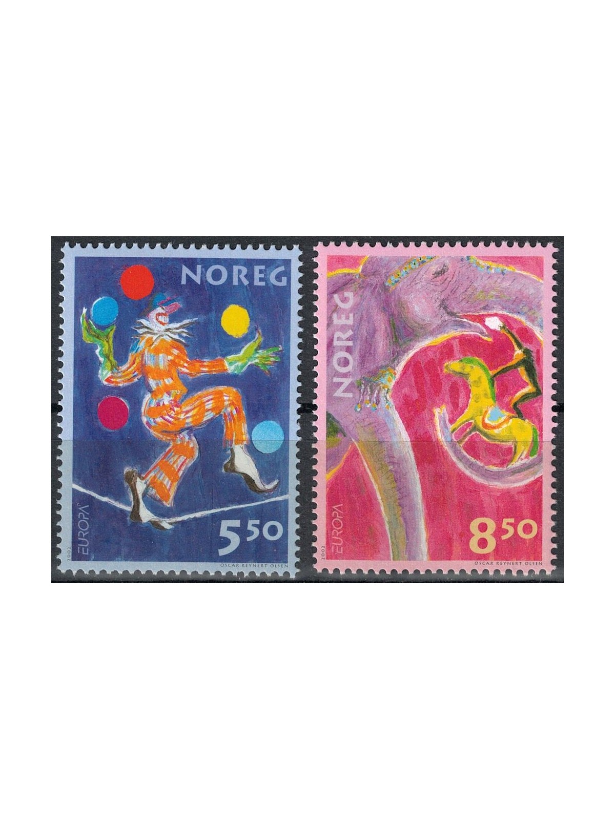 NORWAY 2002 Europe 2v MNH**