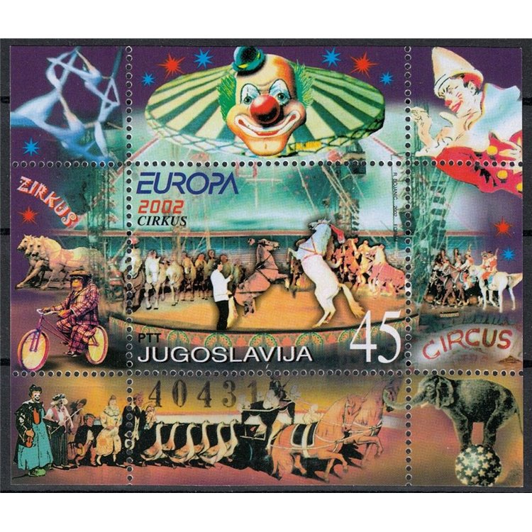 YUGOSLAVIA 2002 Europe s/s MNH**