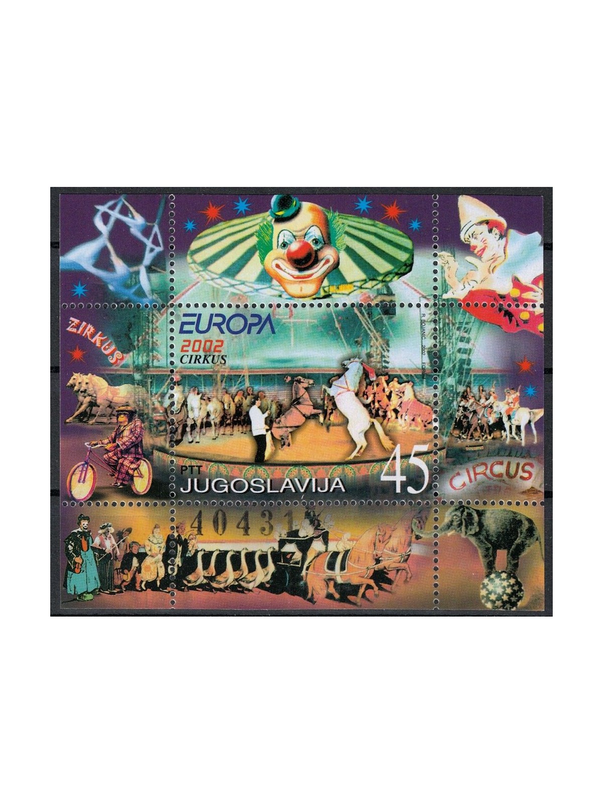 YUGOSLAVIA 2002 Europe s/s MNH**