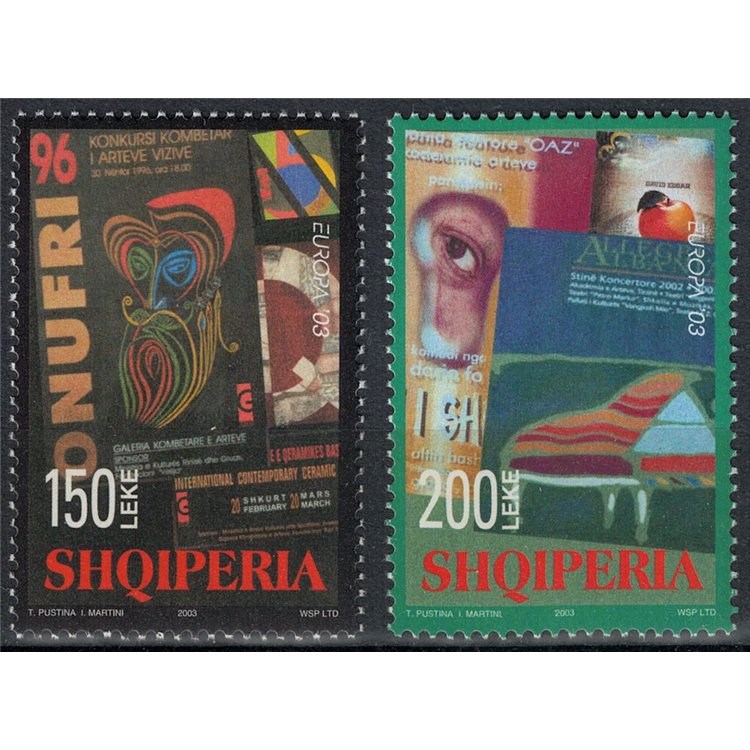 ALBANIA 2003 Europa 2v MNH**