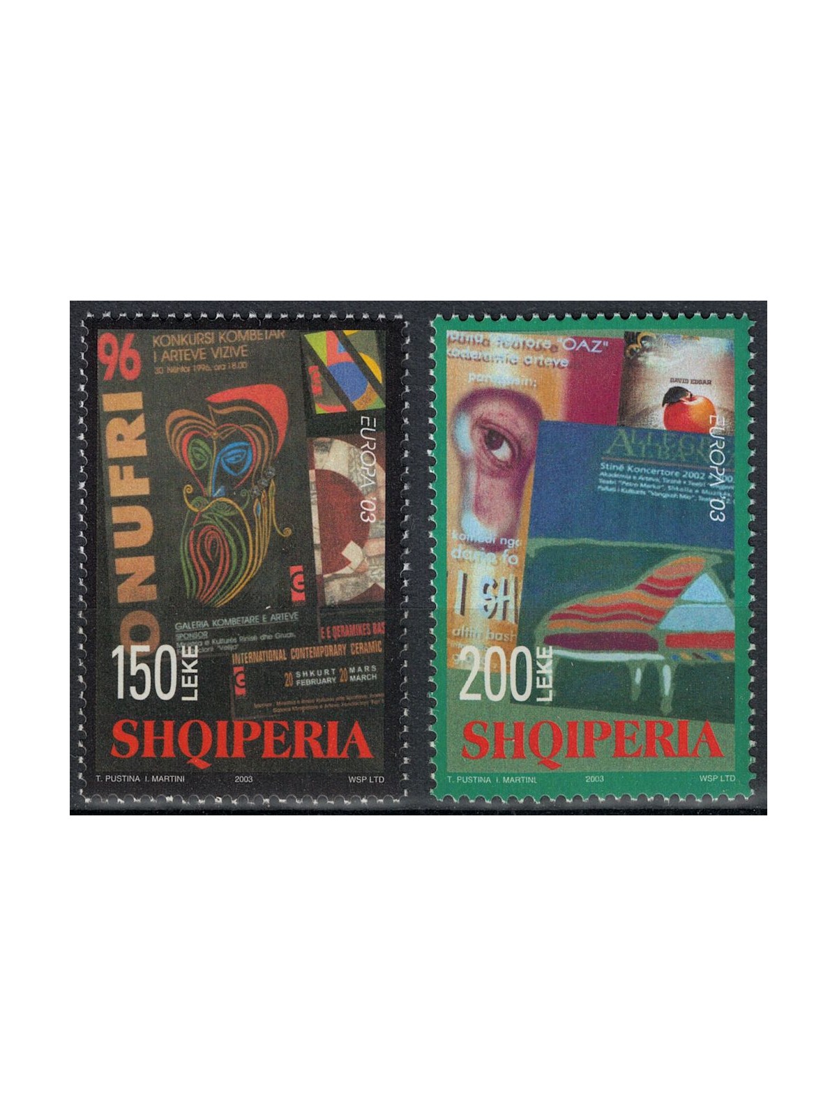 ALBANIA 2003 Europe 2v MNH**