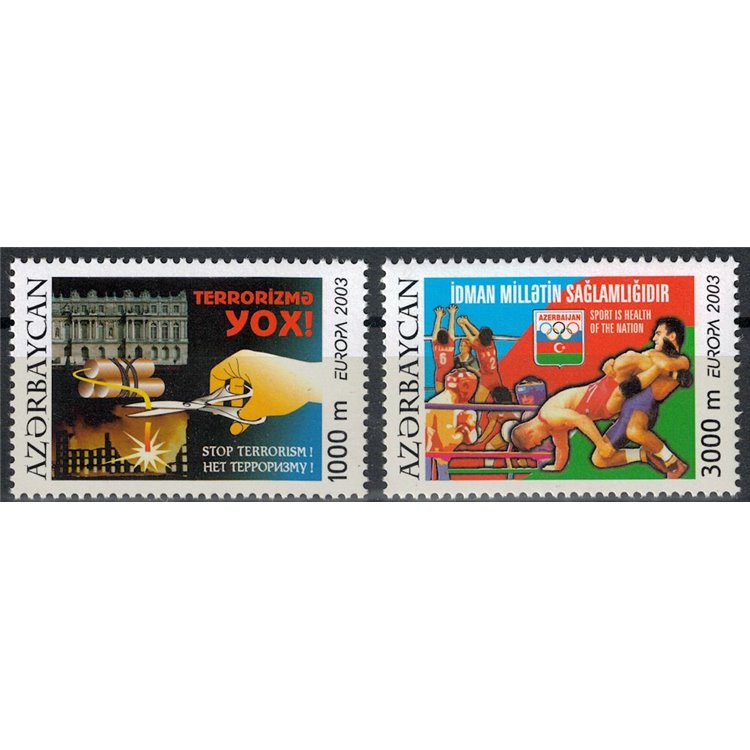 AZERBAIJAN 2003 Europe 2v MNH**