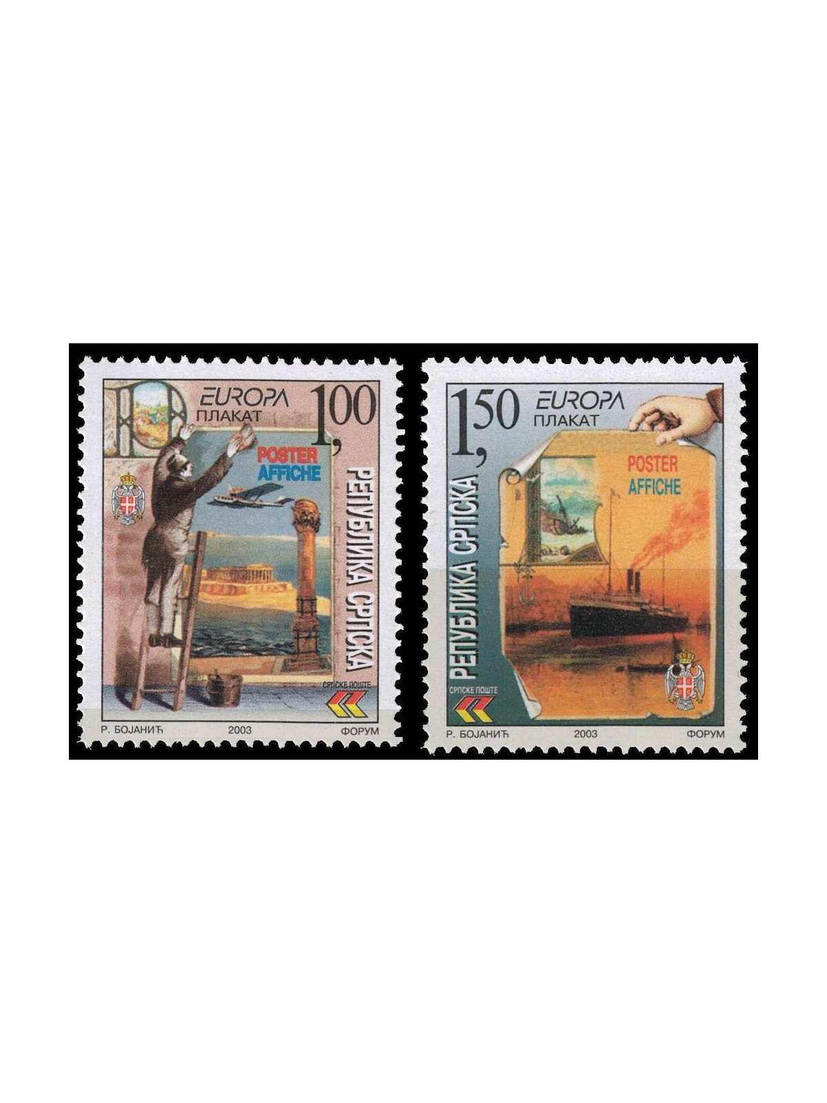 BOSNIA SERBA 2003 Europa 2v MNH**