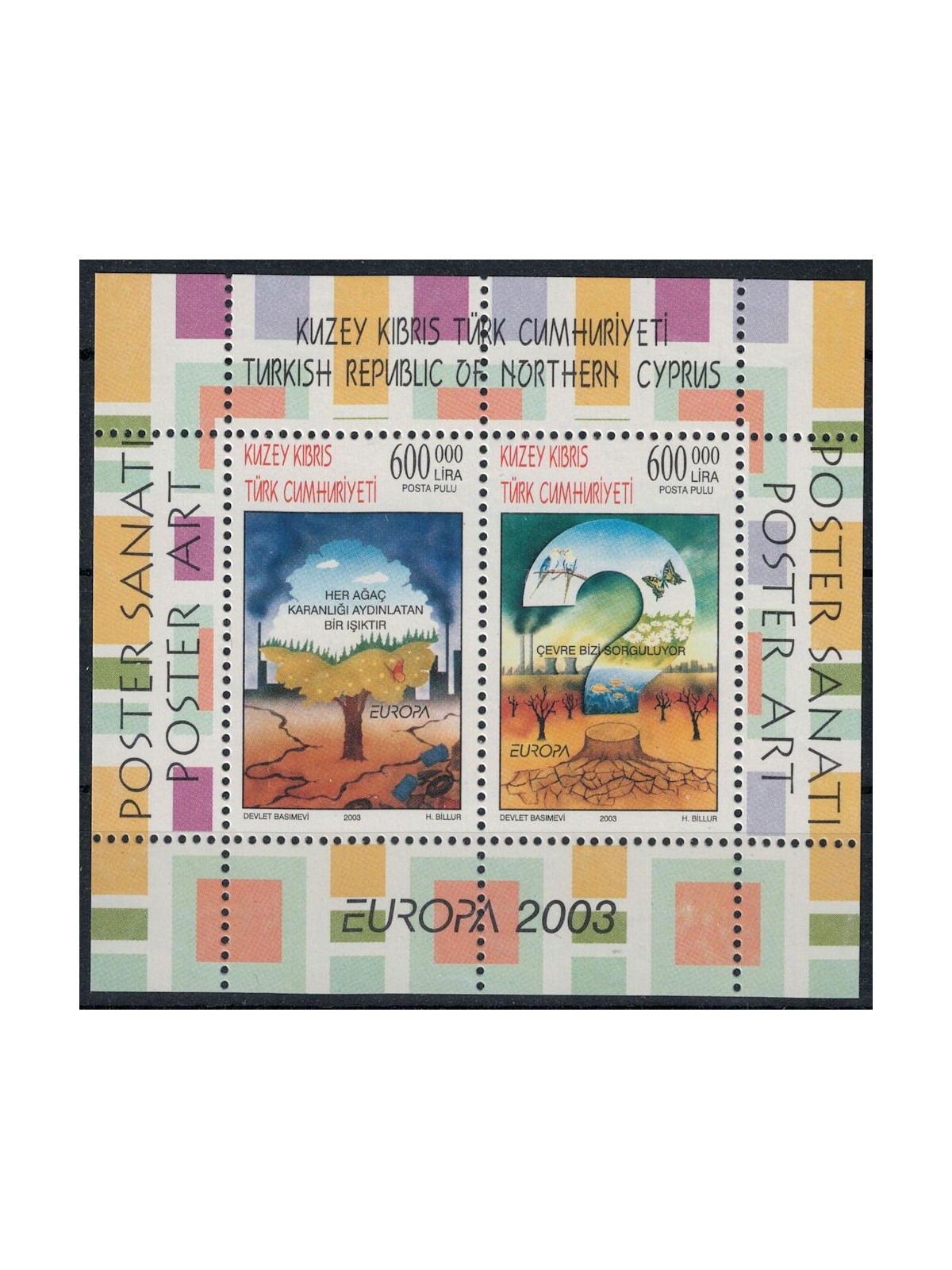CIPRO DEL NORD 2003 Europa BF MNH**
