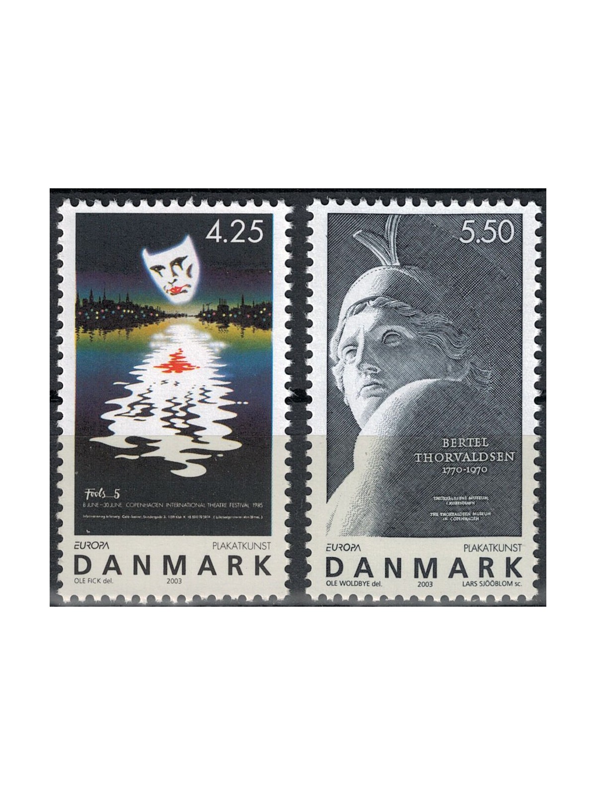 DENMARK 2003 Europe 2v MNH**