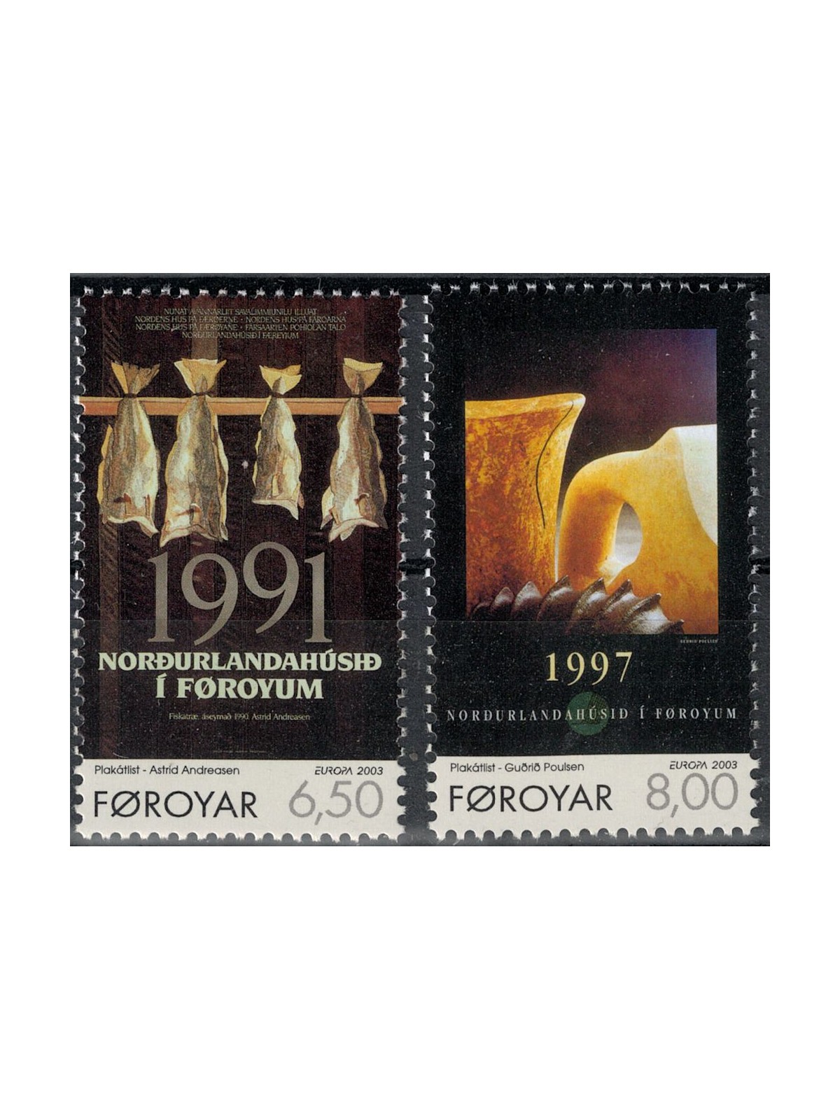 FAEROER 2003 Europa 2v MNH**