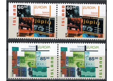 ICELAND 2003 Europe (from booklet) 4v MNH**