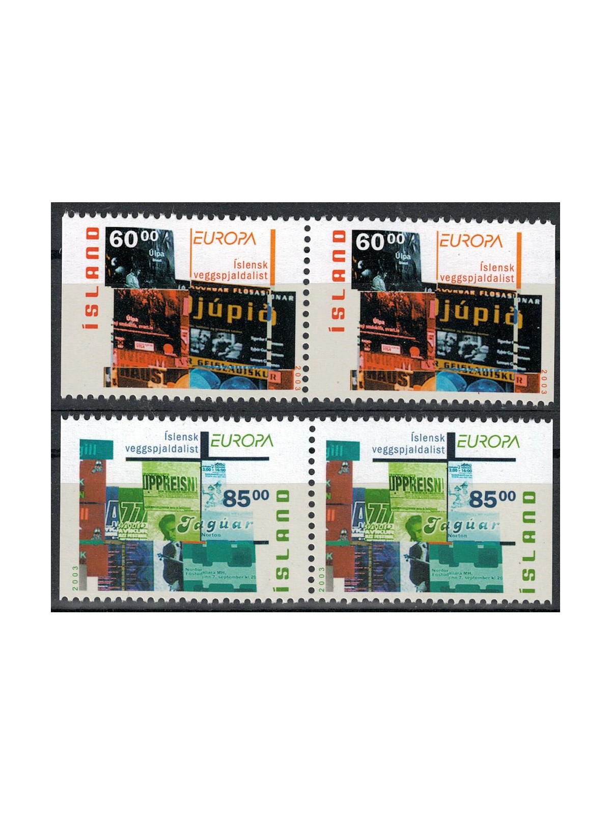 ISLANDA 2003 Europa (da LB) 4v MNH**