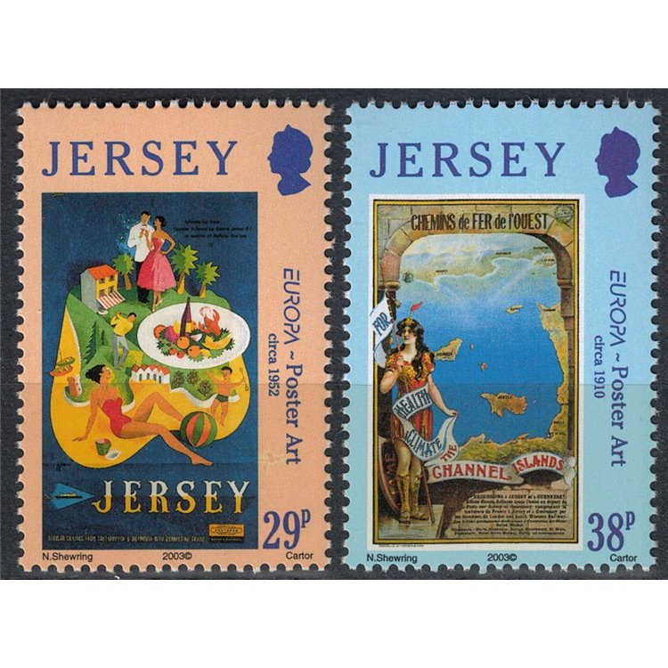 JERSEY 2003 Europa 2v MNH**