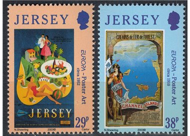 JERSEY 2003 Europa 2v MNH**