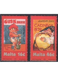 MALTA 2003 Europa 2v MNH**
